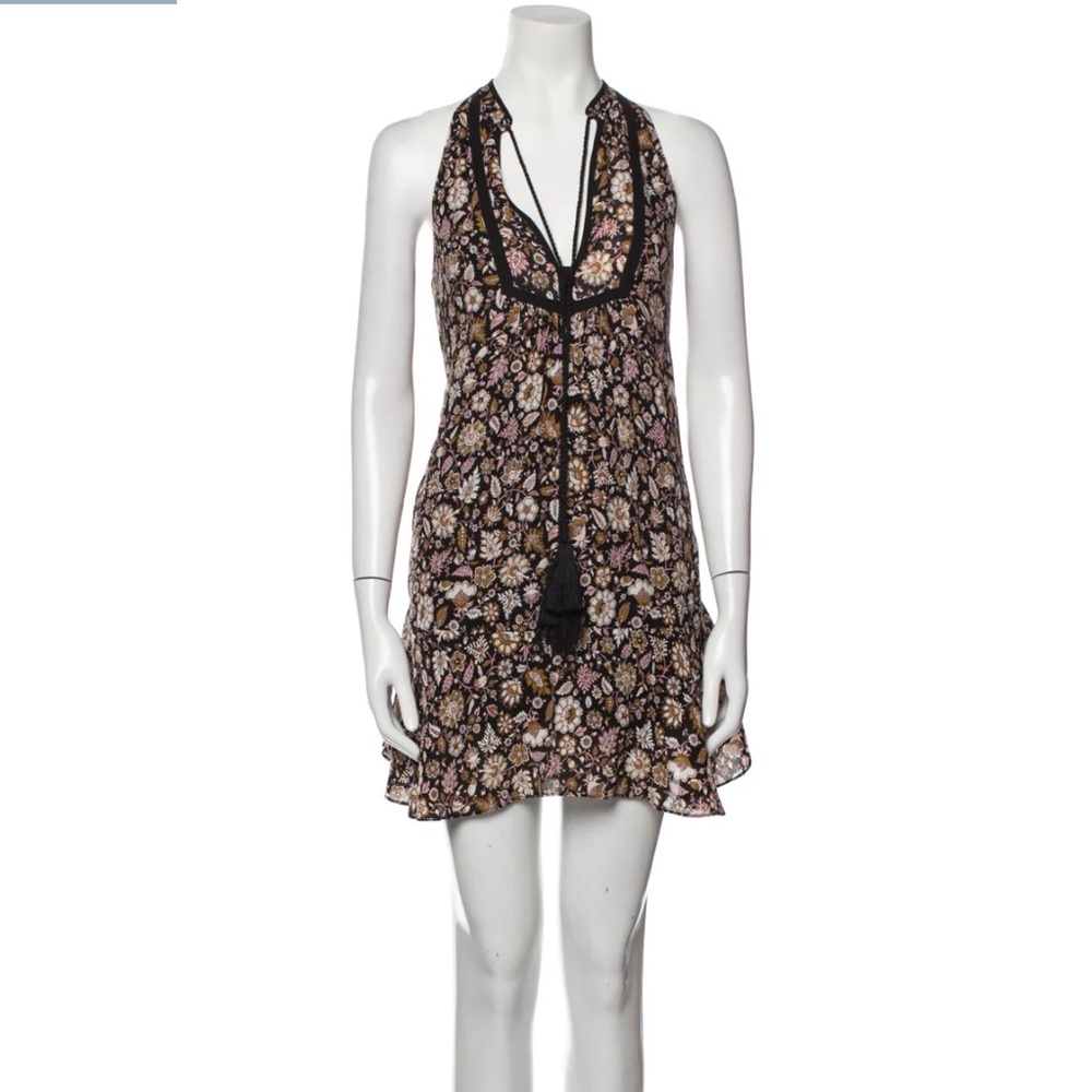 ALC Silk Floral Mini Dress